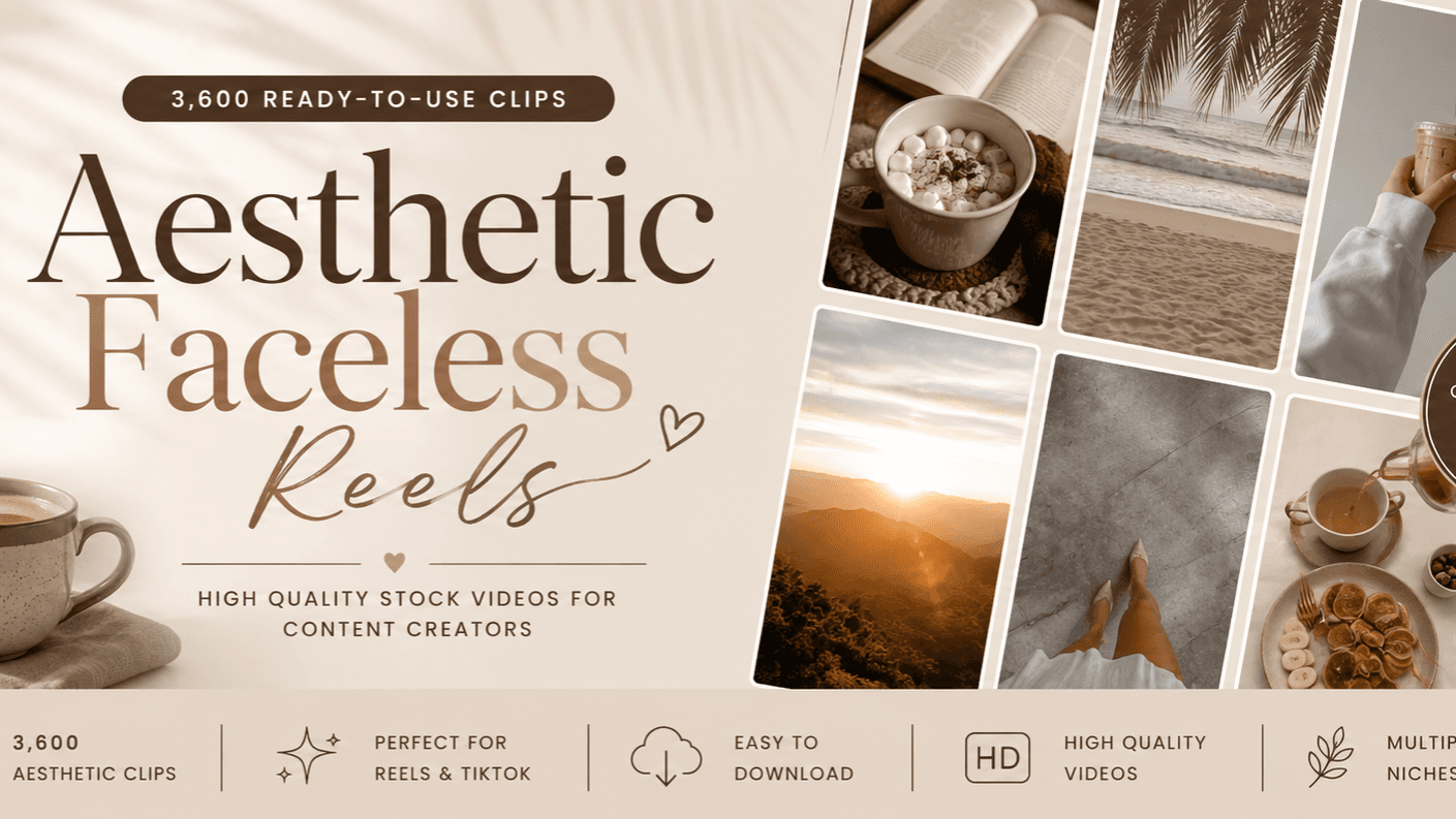 3600 Aesthetic Faceless Reels