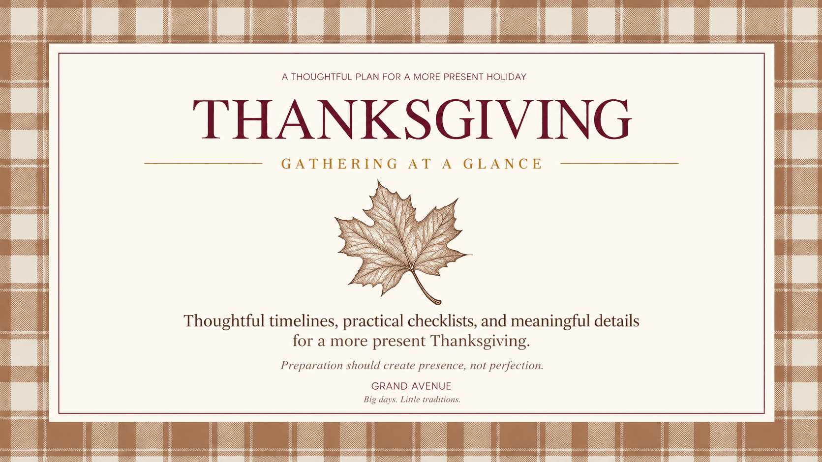Thanksgiving Planner 