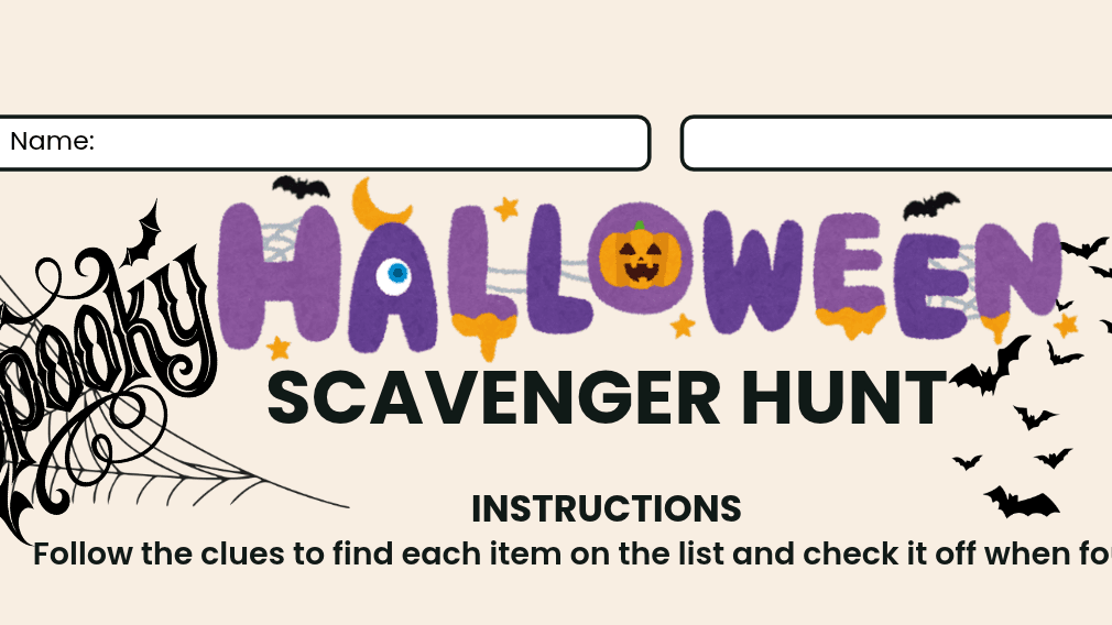 Halloween Scavenger Hunt
