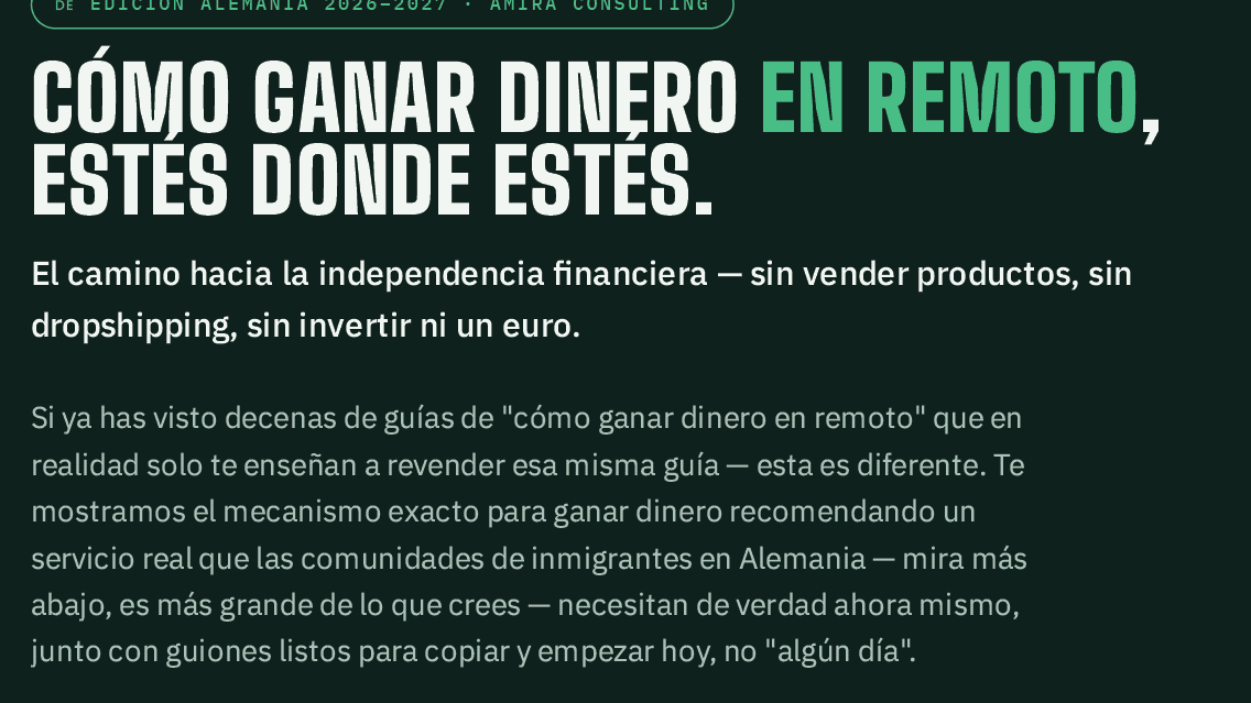 Cómo Ganar Dinero Remoto, Desde Cualquier Lugar