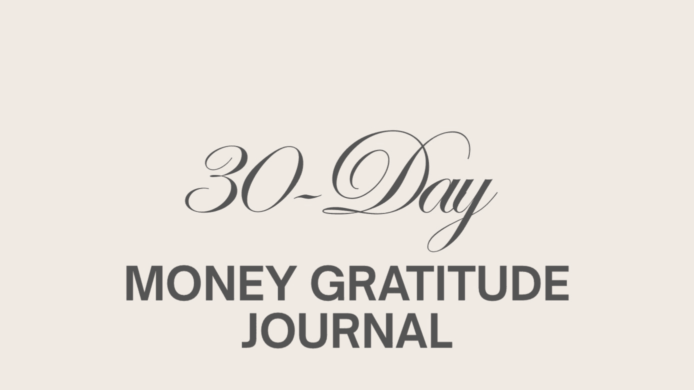 Get the Floral Money Gratitude Journal Now!