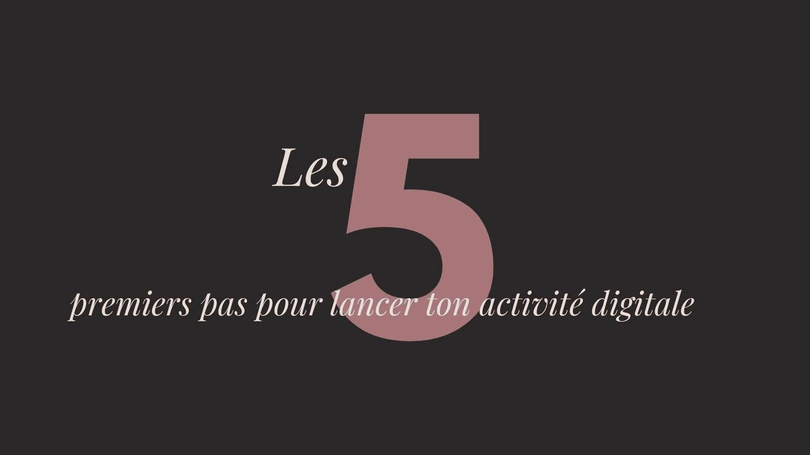 Lance ton activité digitale