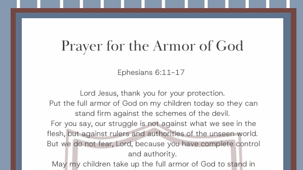 Prayer for the Armor of God