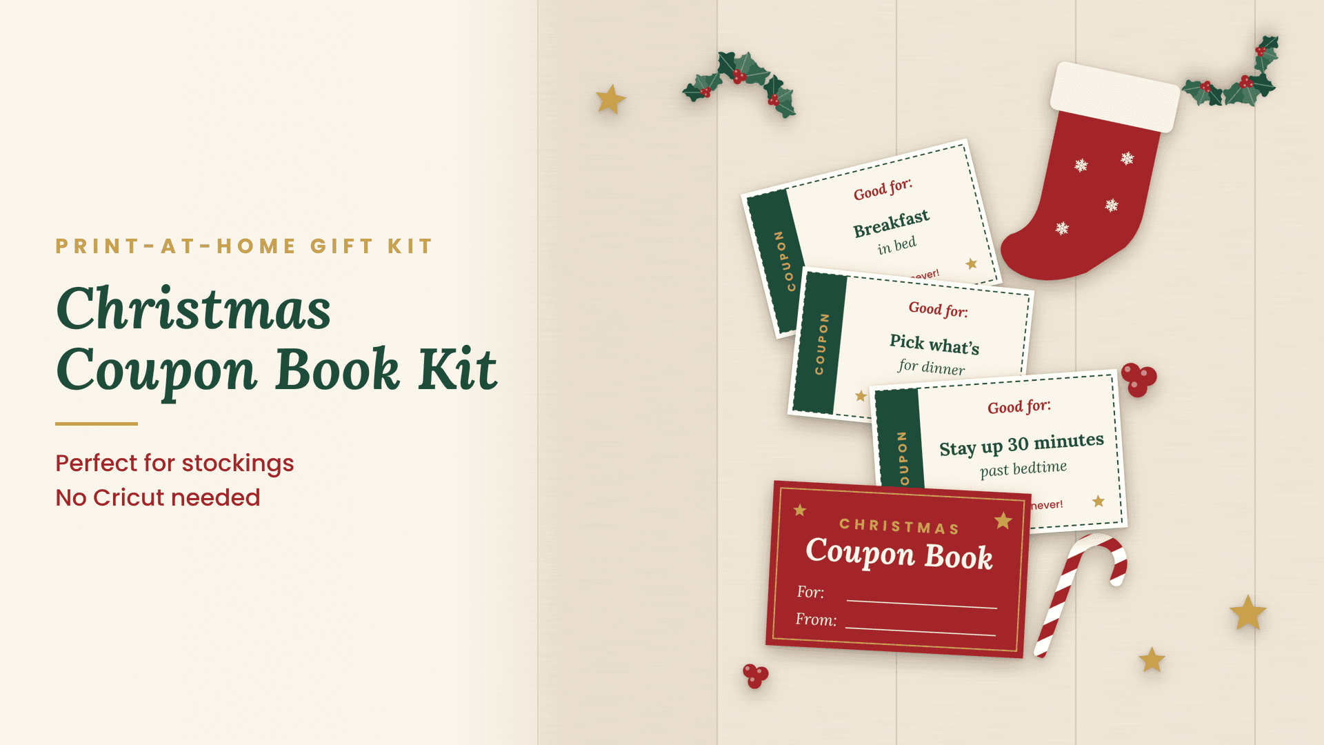Christmas Coupon Book Kit
