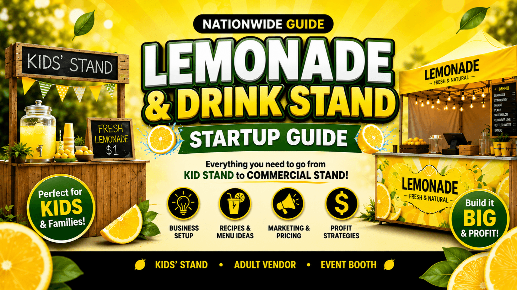 "Lemonade & Drink Stand Startup Guide"