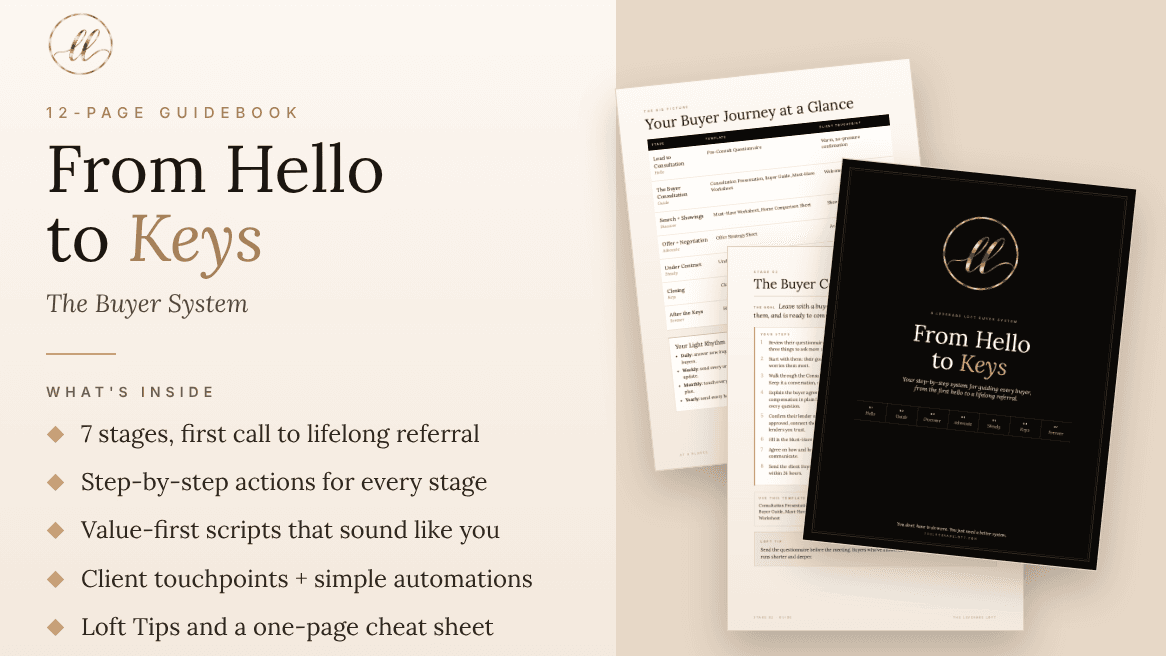 From Hello to Keys, The Buyer System