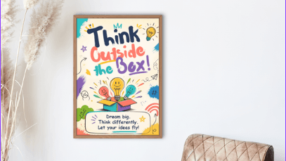 Think Outside The Box Poster