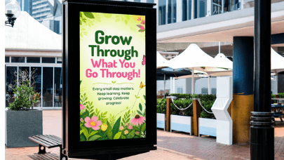 Grow Through What You Go Through Poster