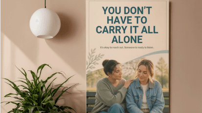 You Don't Have To Carry It All Alone Poster