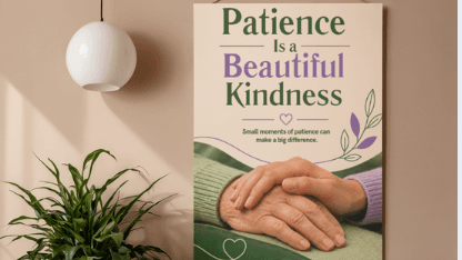 Patience Is A Beautiful Kindness Poster