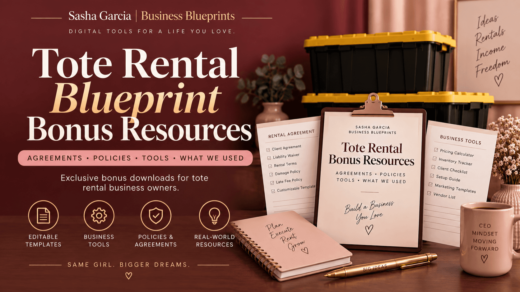 Tote Rental Blueprint Bonus Resources 