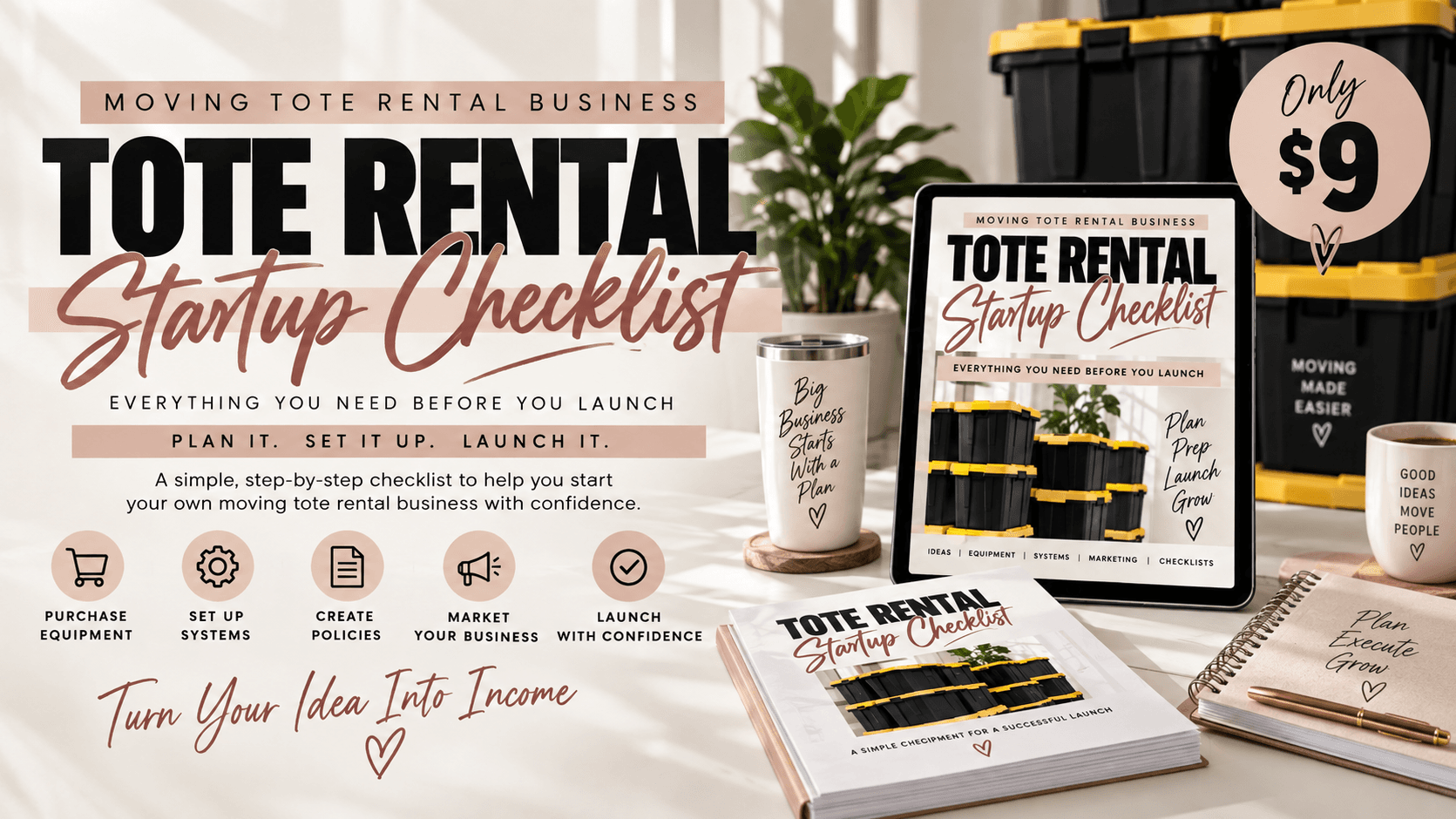 Tote Rental Startup Checklist