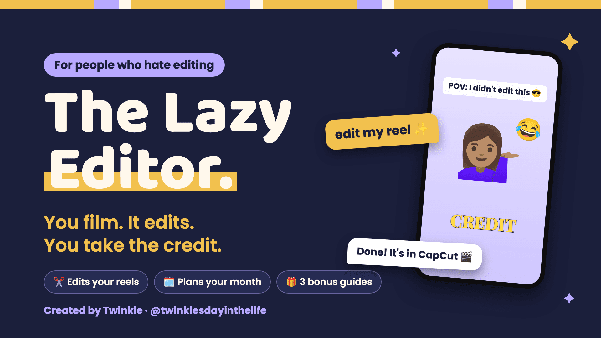 Get 'The Lazy Editor' Now!