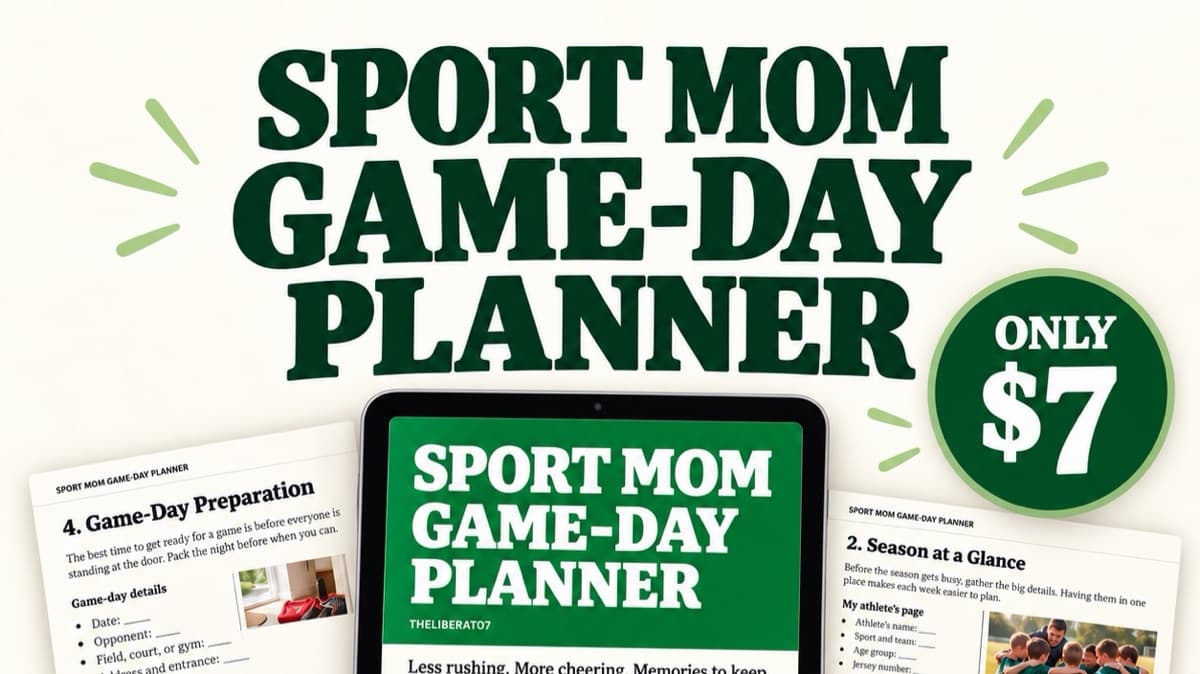Sport Mom Game-Day Planner | Less Rushing, More Ch