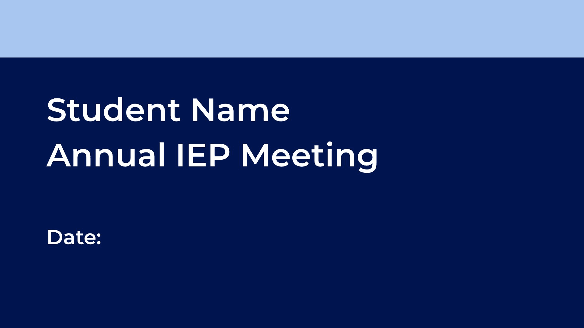 Get Our IEP Meeting Agenda Slidedeck Now!