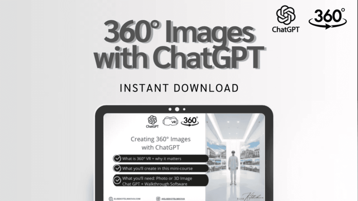 Prompt + Workflow Guide: 360° Images with ChatGPT