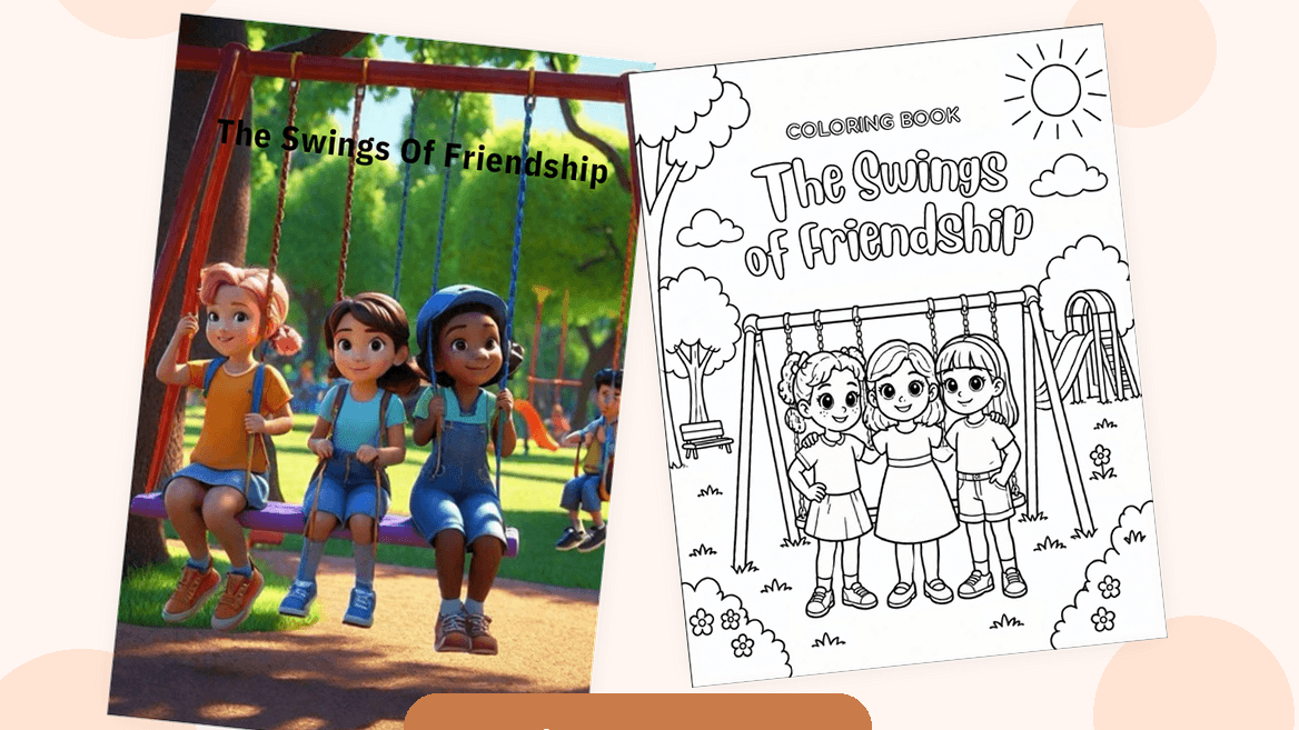 Parent/child read+coloring book