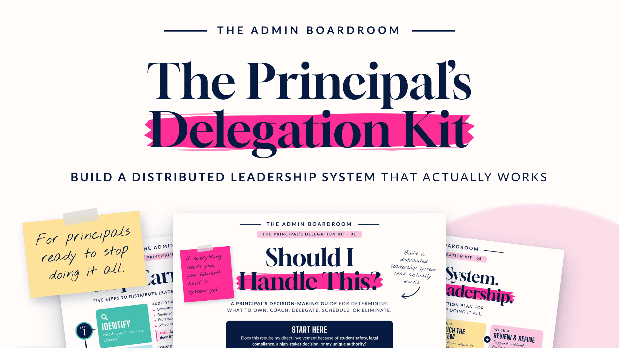 The Principal’s Delegation Kit | Stop Doing It All