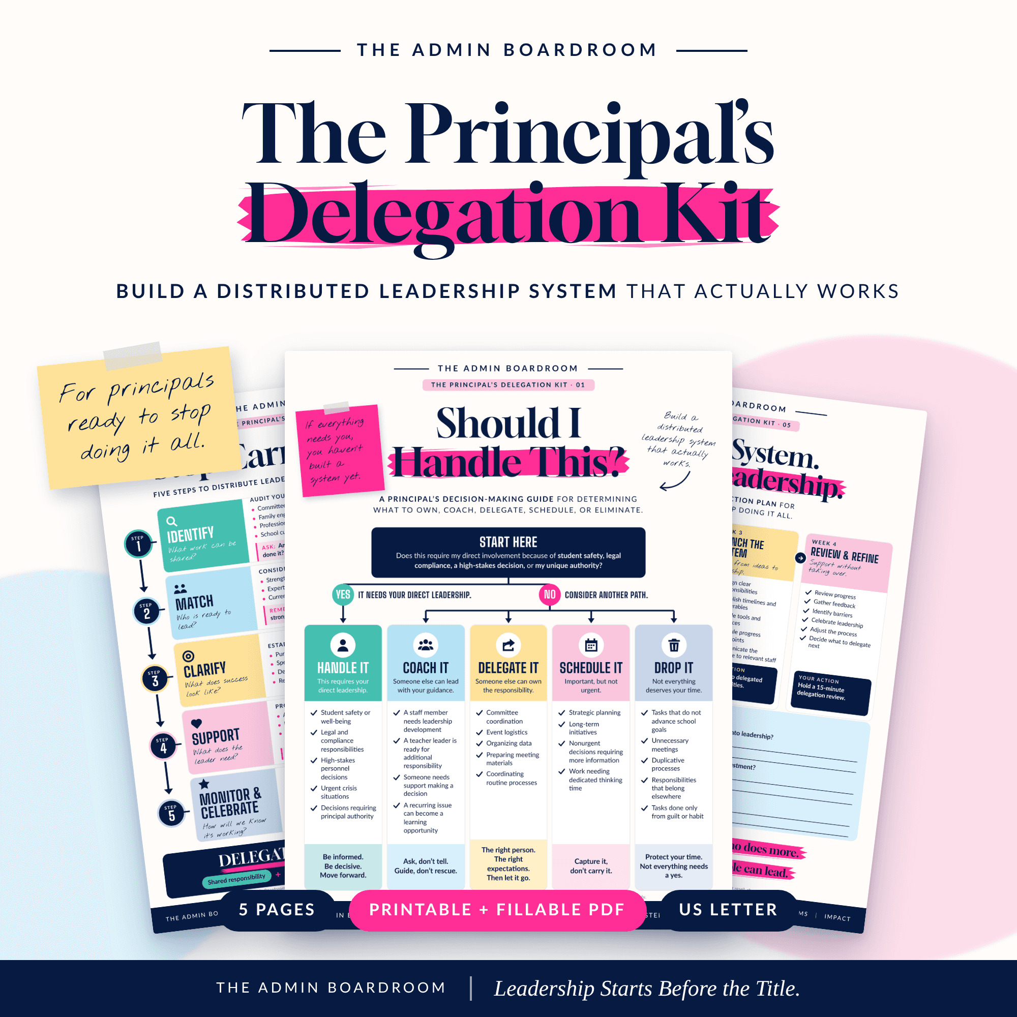 The Principal’s Delegation Kit | Stop Doing It All