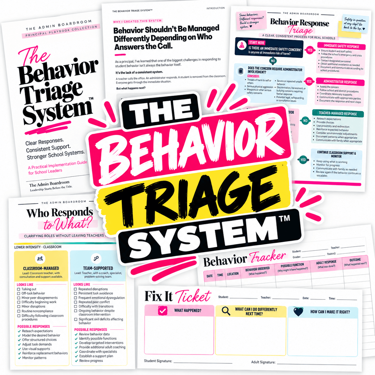 The Principal's Behavior Response Triage System