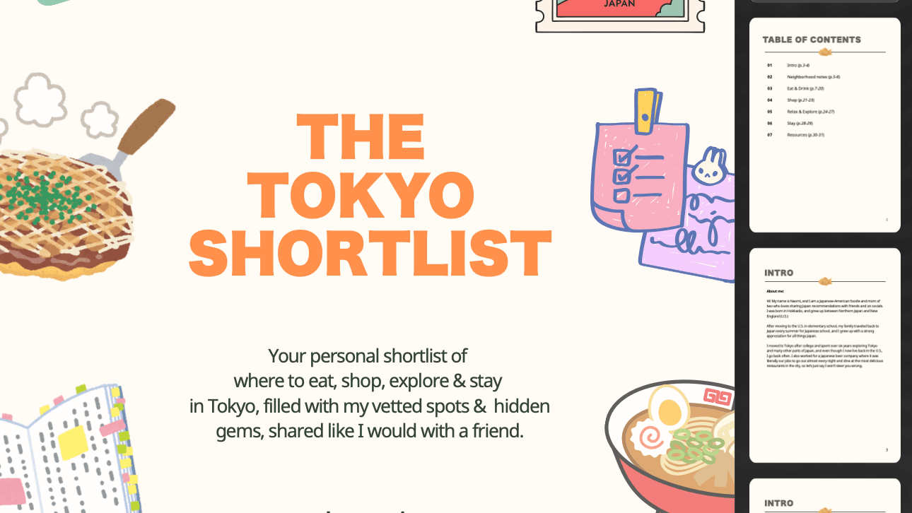 [NEW] The Tokyo Shortlist