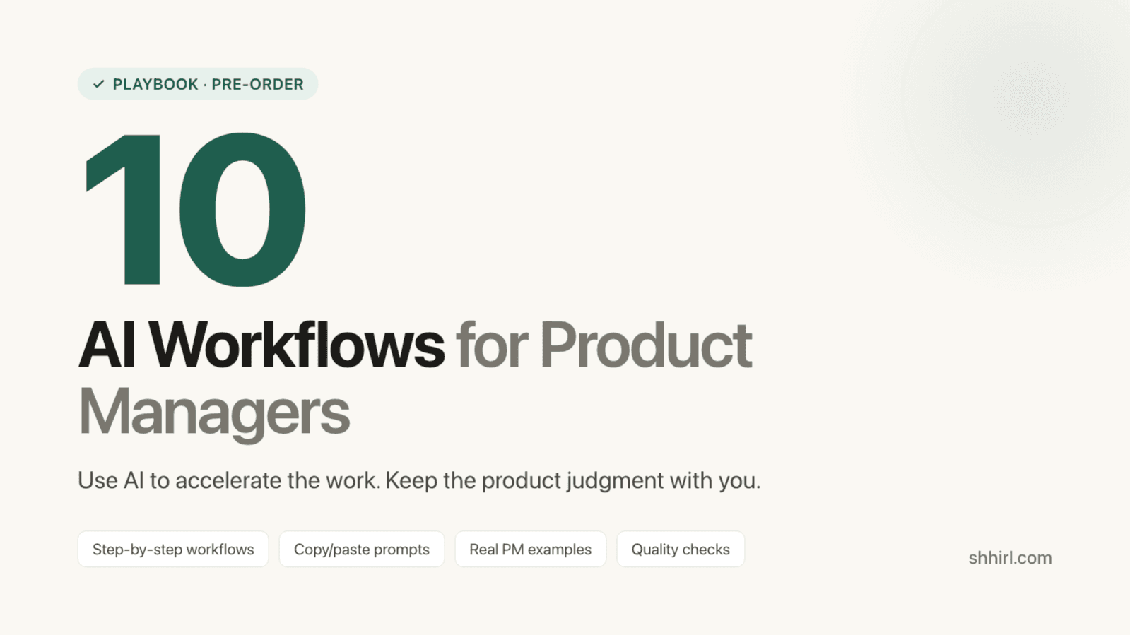 10 AI Workflows for Product Managers