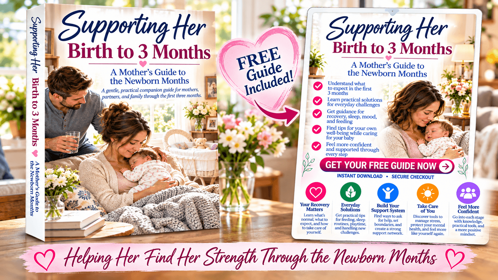 Supporting Her, From Birth to 3 Months