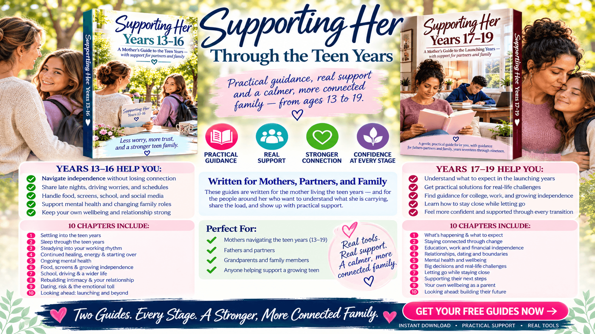 Supporting Her, years 17 - 19