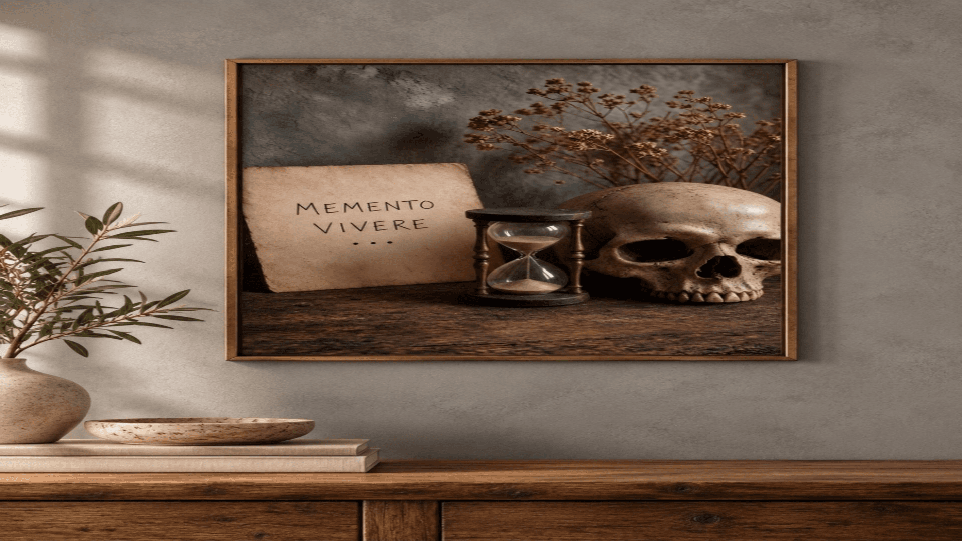 Memento Vivere — Still Life Study Wall Art 