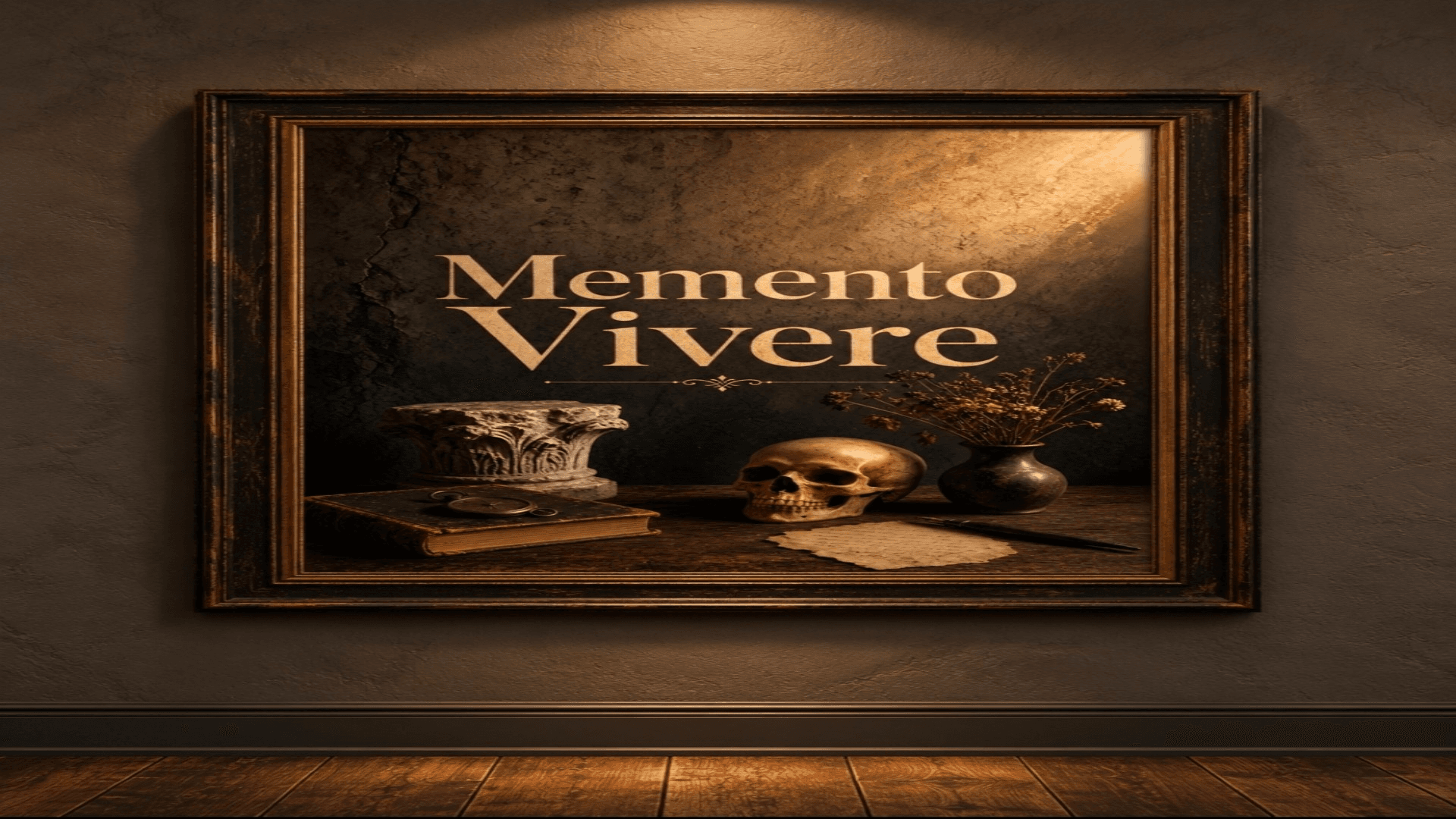 Memento Vivere — Antiquarian Scholar Wall Art 