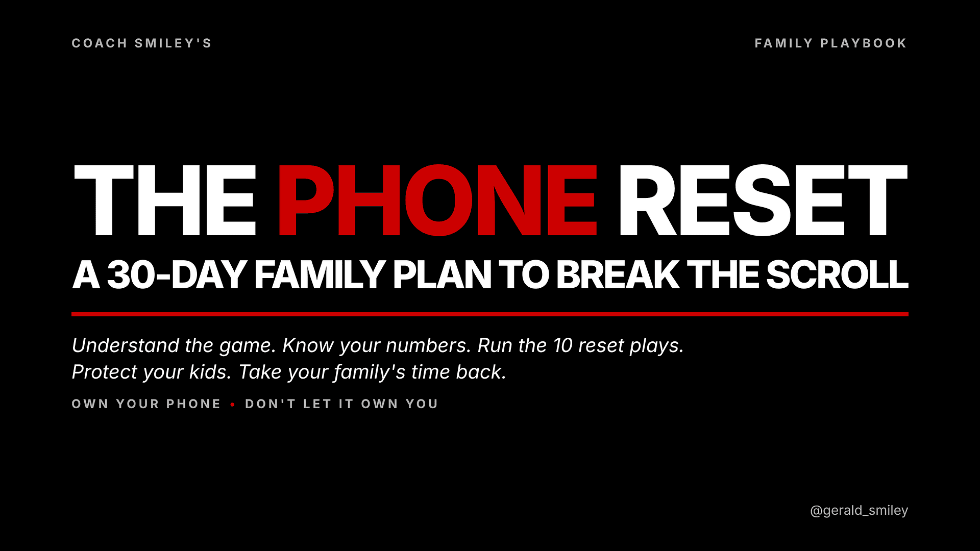 30 Day Cell Phone Reset Plan For Teens & Parents