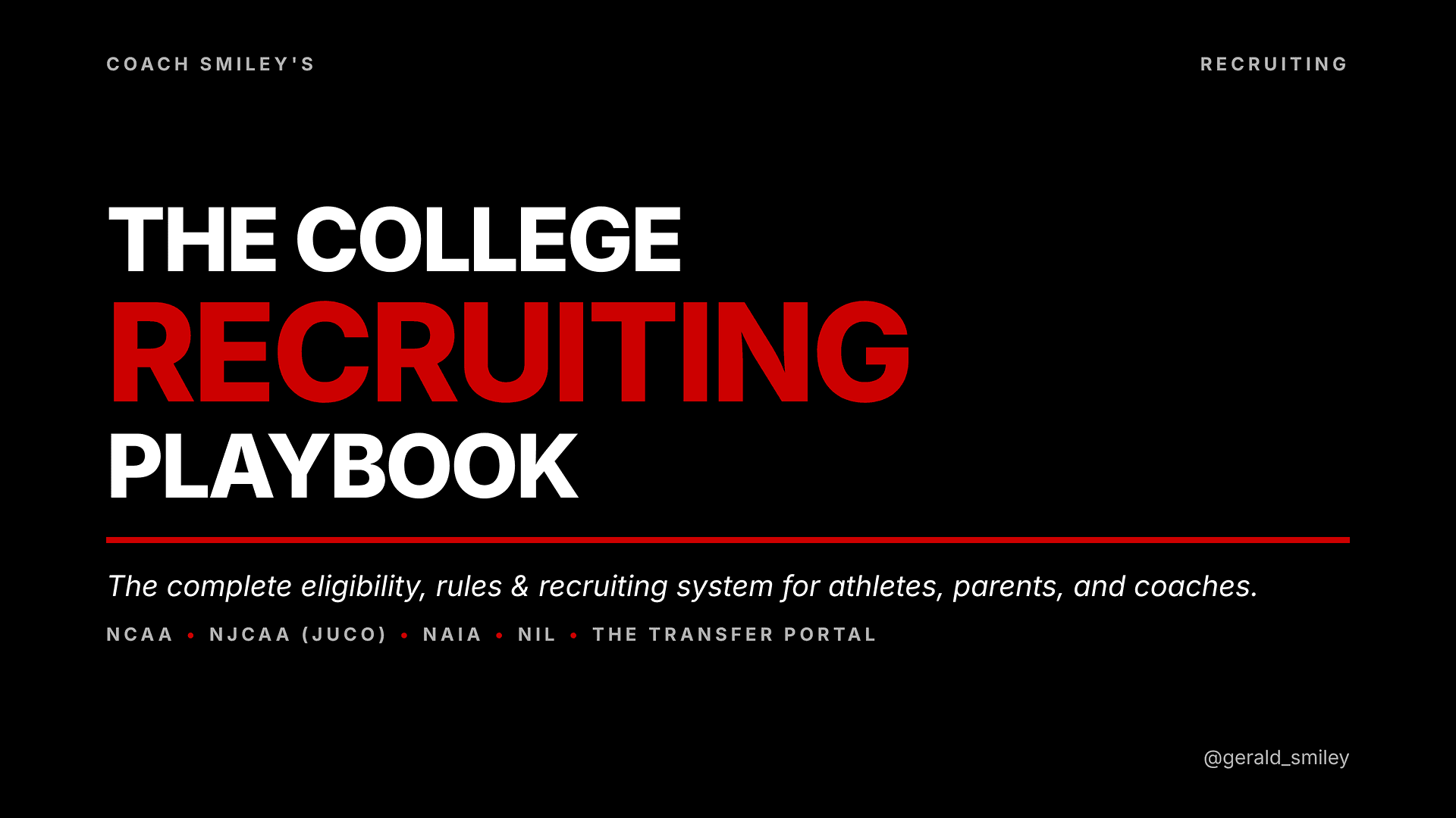 Get My College Recruiting Playbook Now!