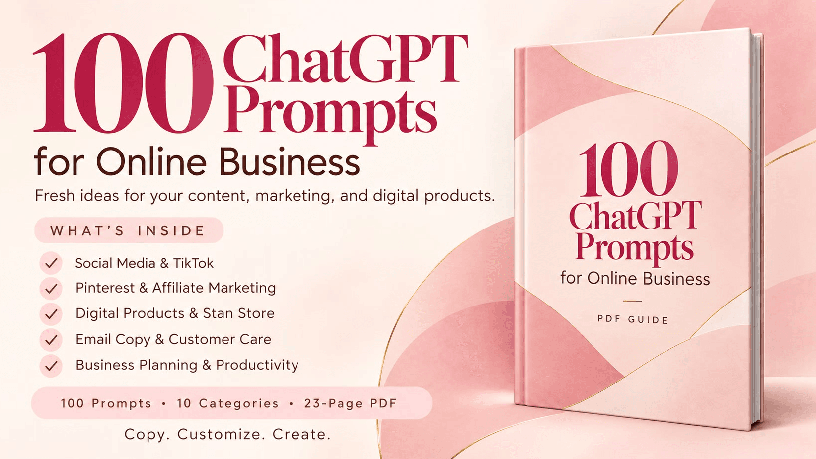 100 ChatGPT prompts for online Business