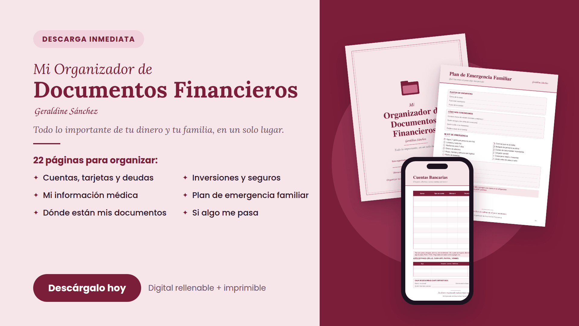 Mi Organizador de Documentos Financieros