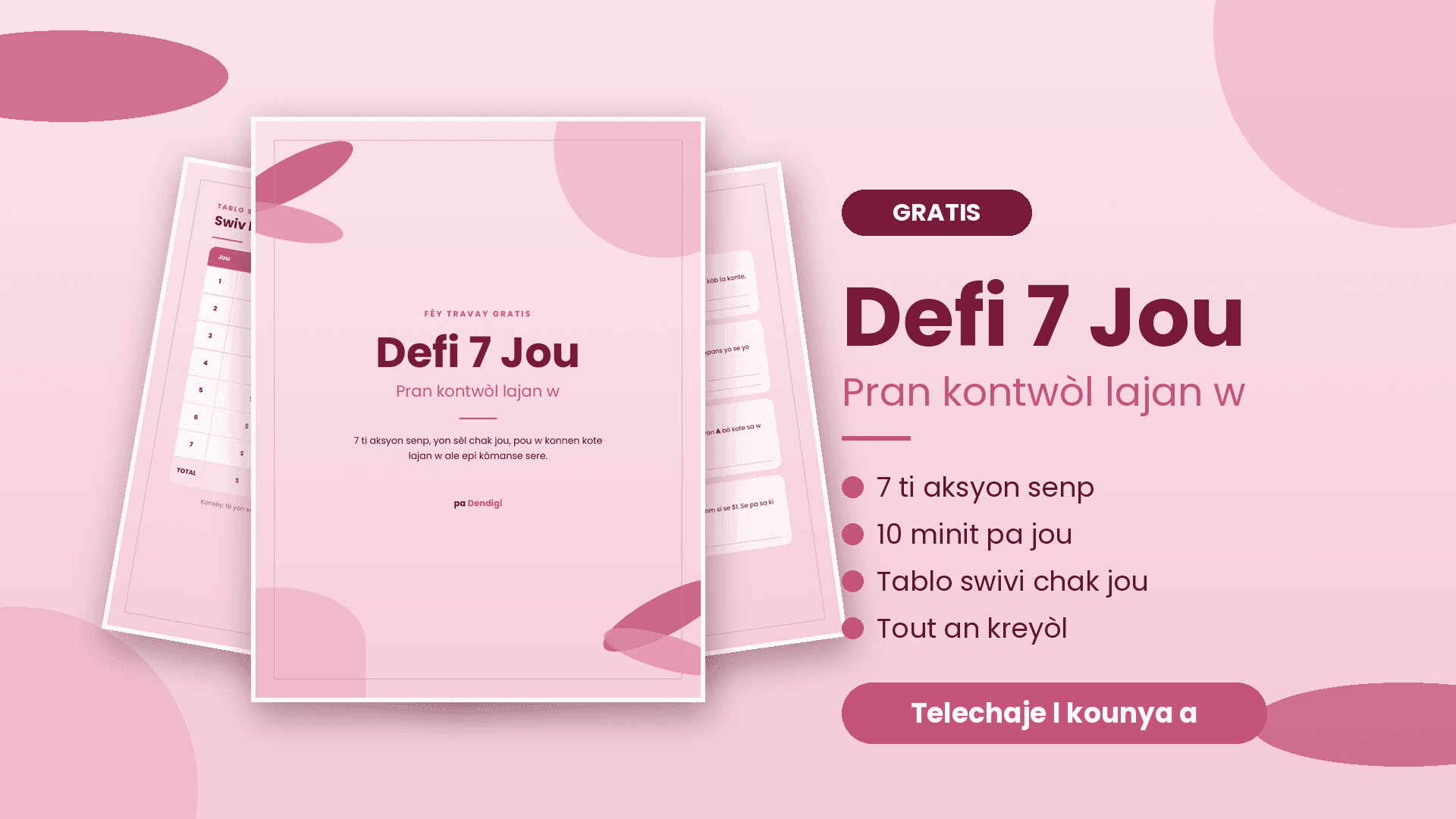 Defi 7 Jou GRATIS: Pran Kontwòl Lajan W 💗