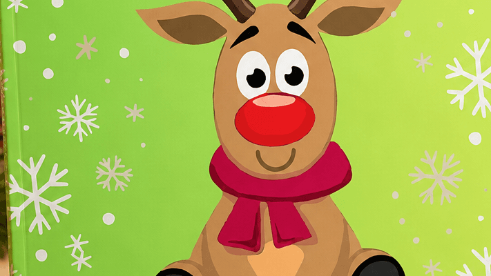 Christmas animals colouring book