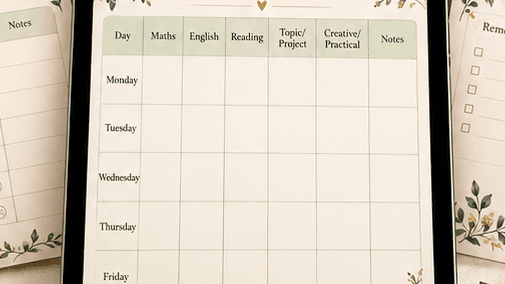 Gentle Home school Planner — Digital Download