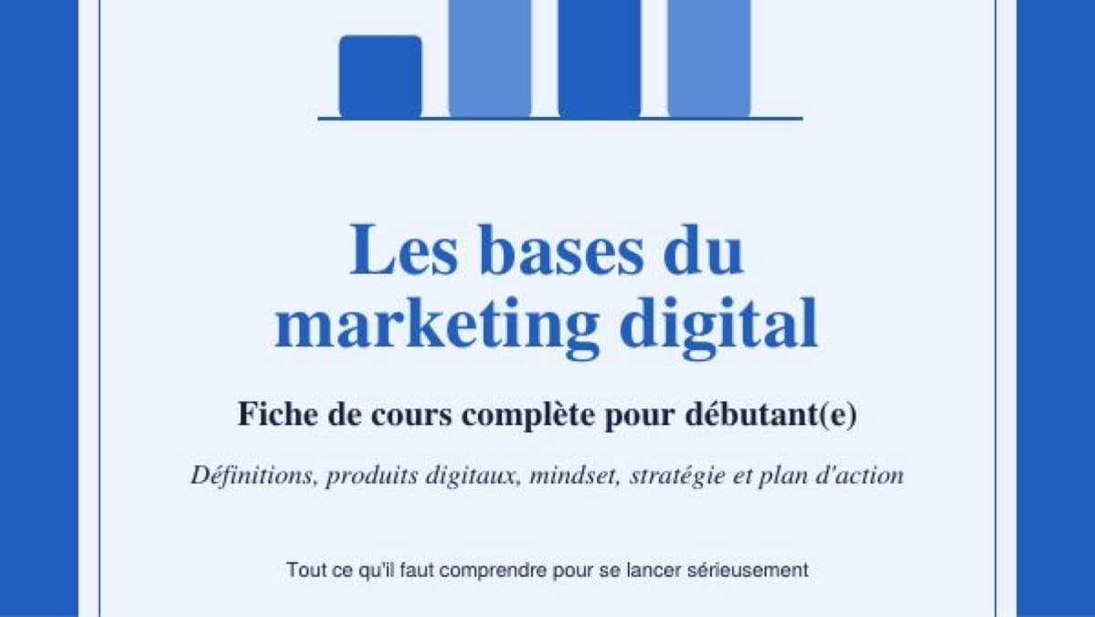 Les bases du marketing digital: courts Débutants