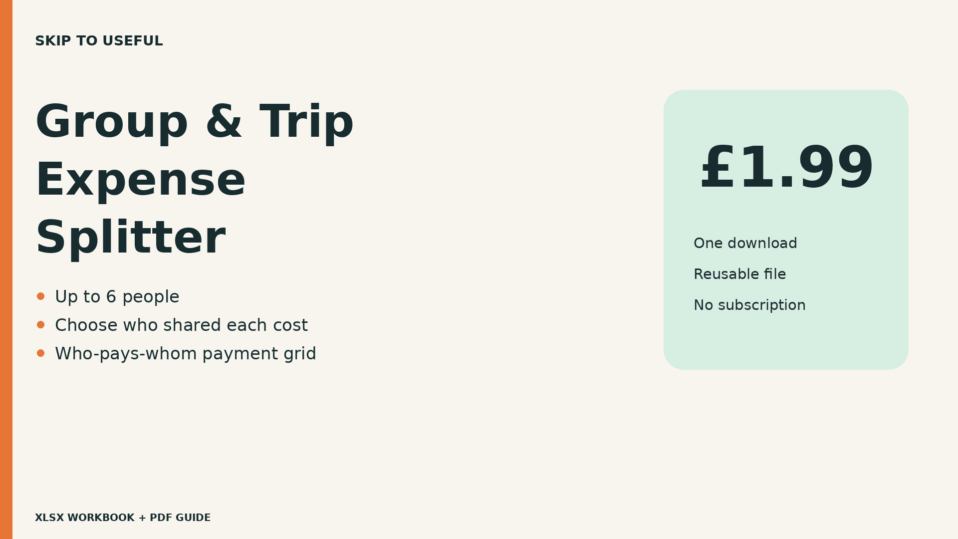Group & Trip Expense Splitter