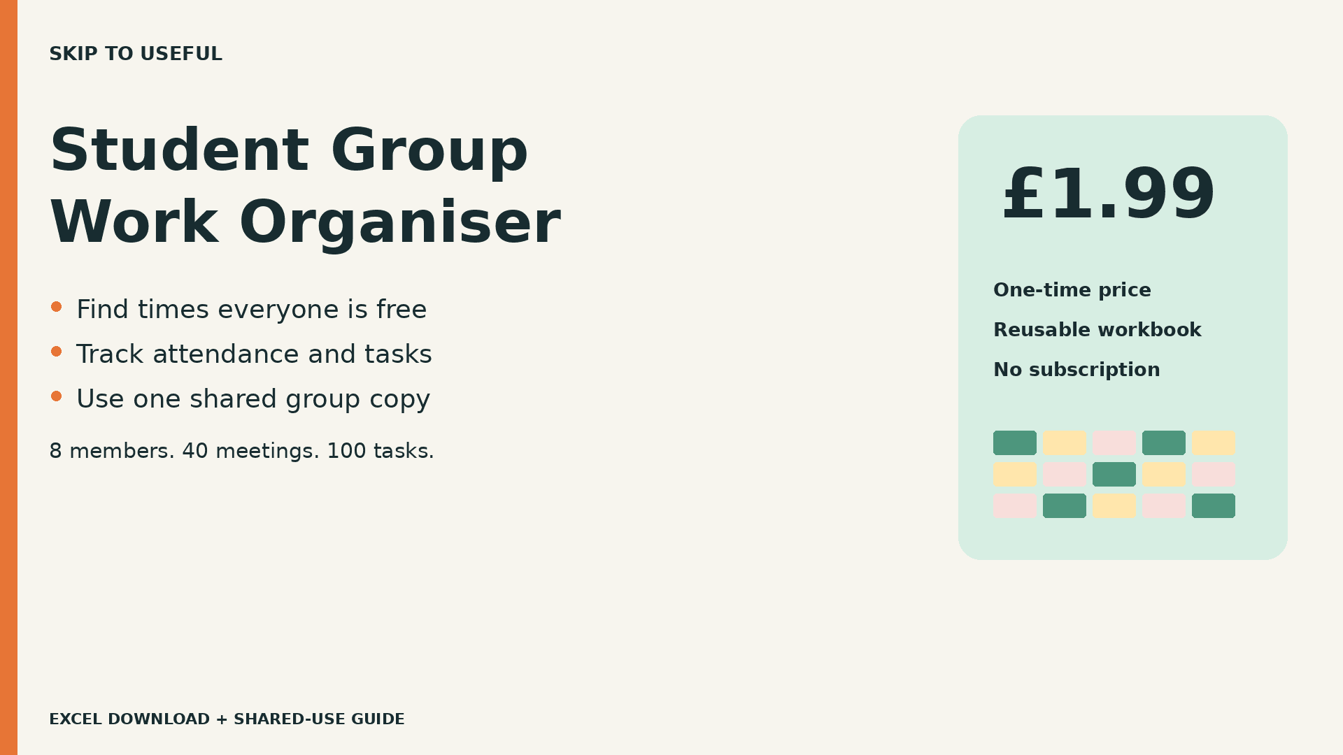 Student Group Work Organiser