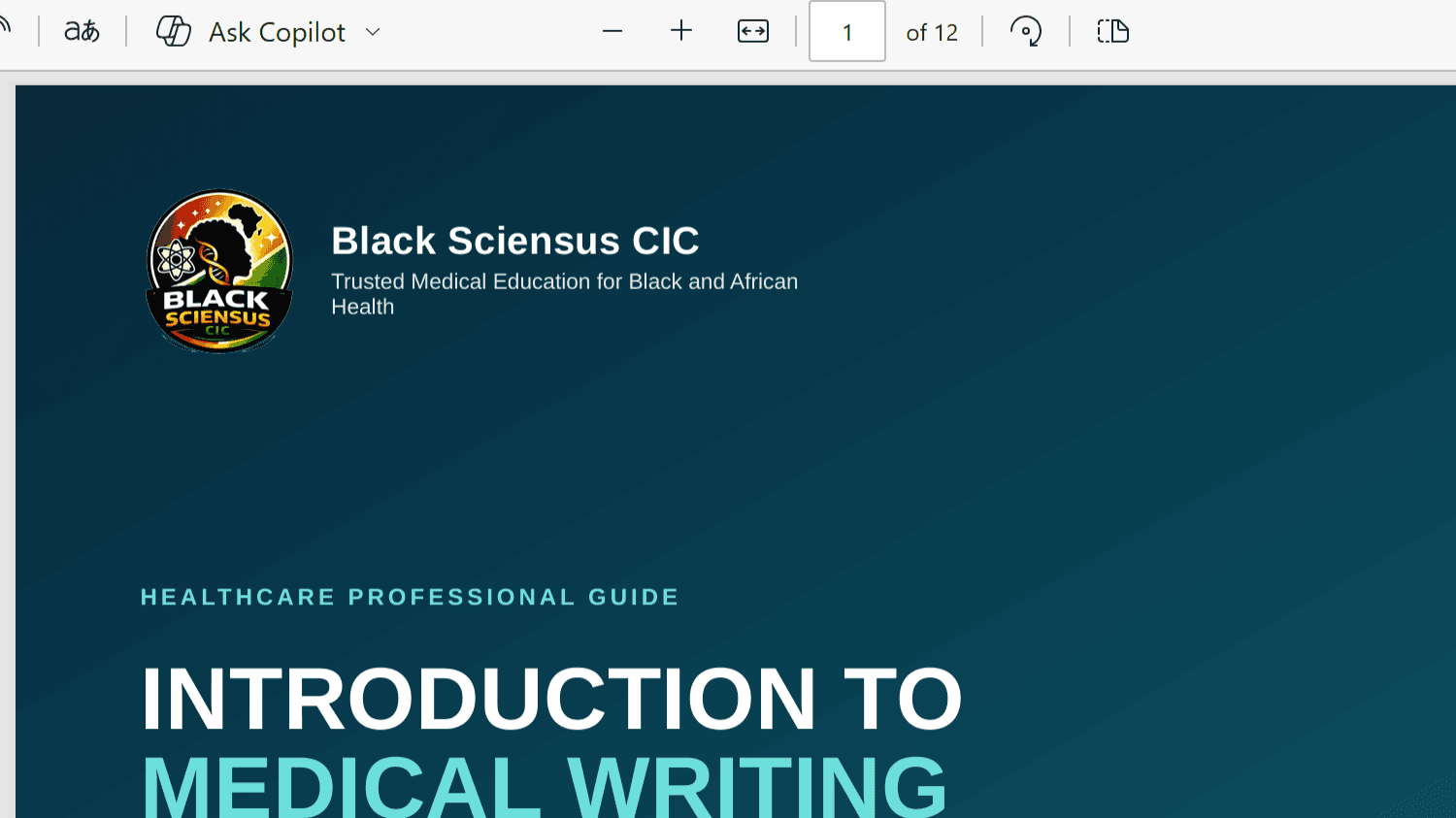 Start your Medical Writing experience here!