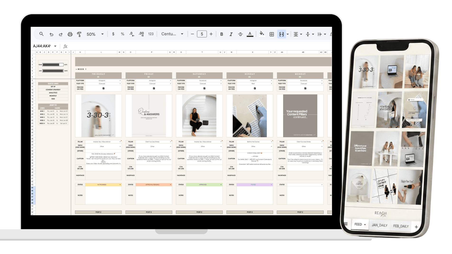 Ultimate Content Planner & Calendar