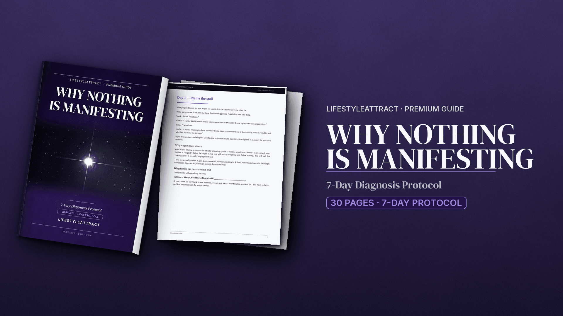 Why Nothing Is Manifesting