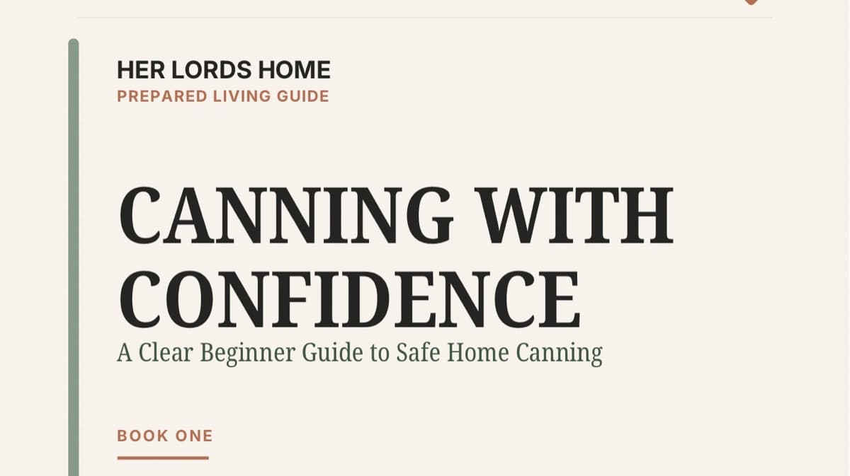Canning With Confidence 