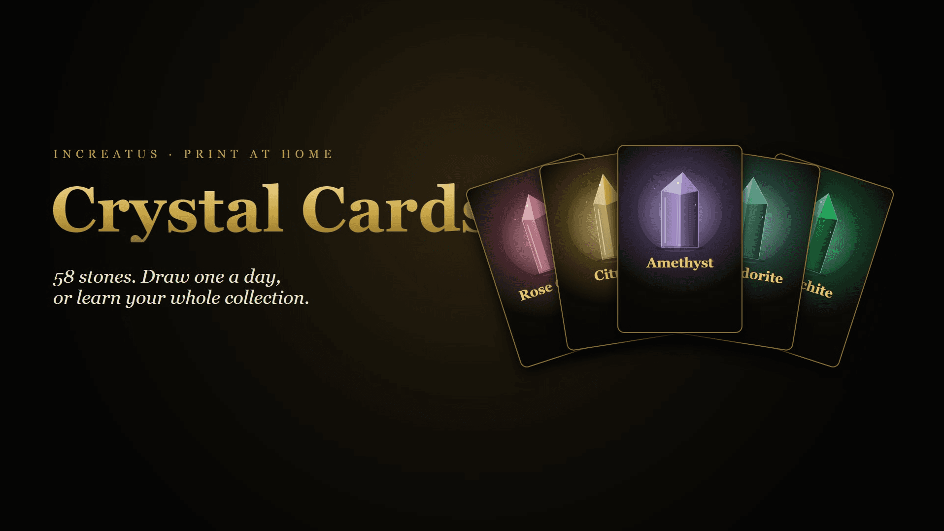 Crystal Cards — Printable Deck