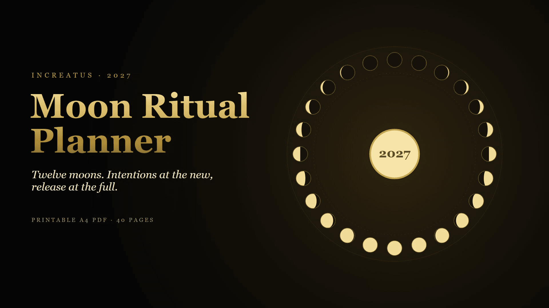 Moon Ritual Planner 2027