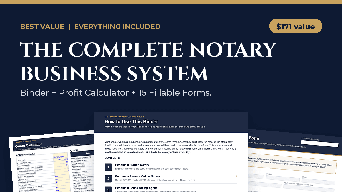 The Complete Notary Business System