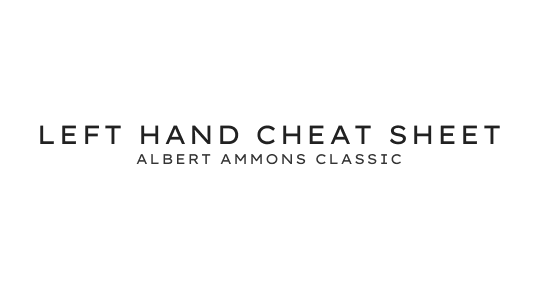 Left Hand Cheat Sheet (Free PDF)