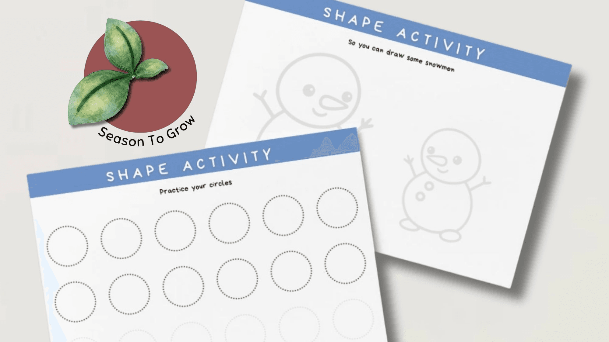 24 x Shape Activity 8 | Winter Shape Practice