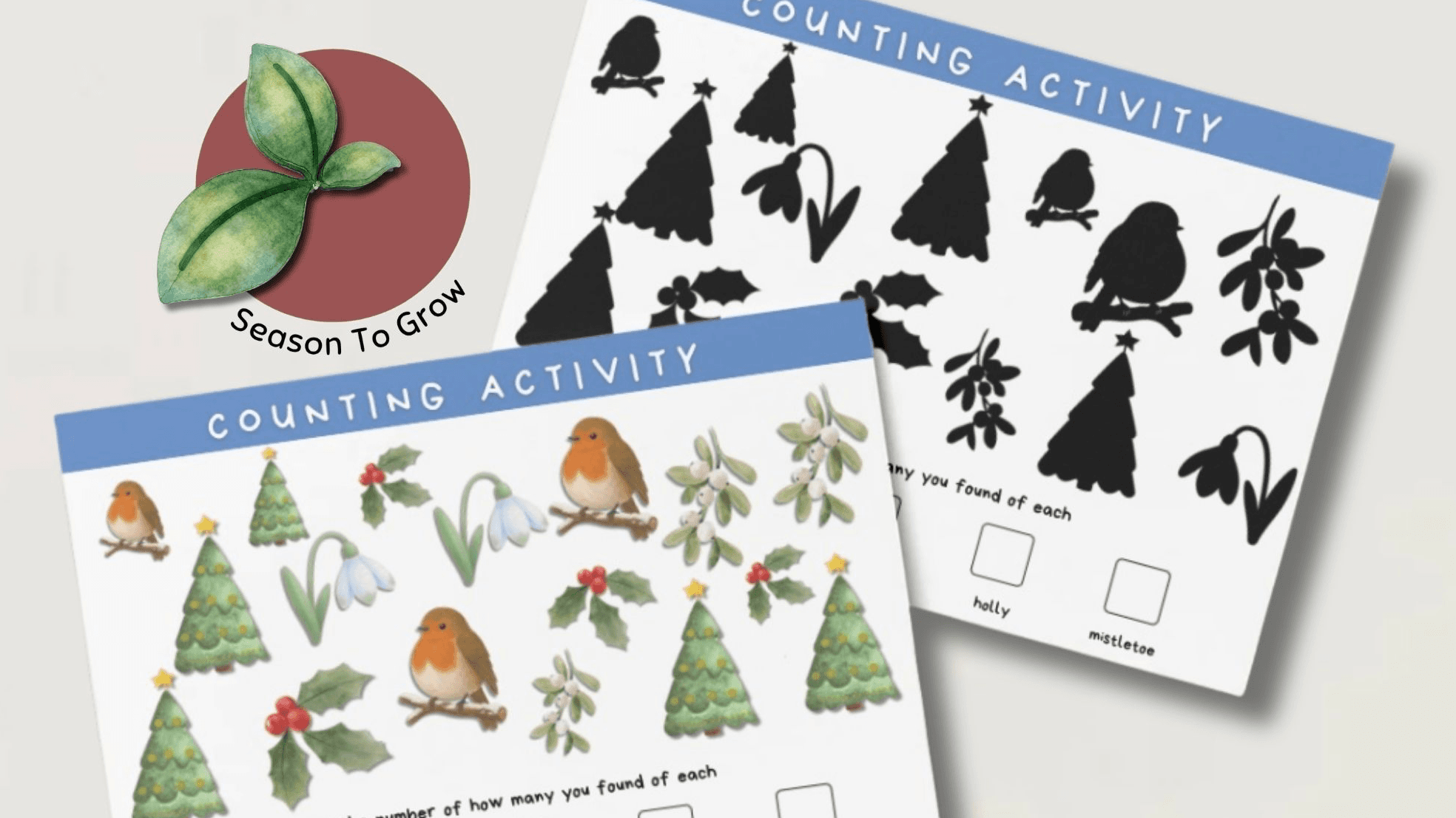 30 x Counting Activity 9 | Winter Counting